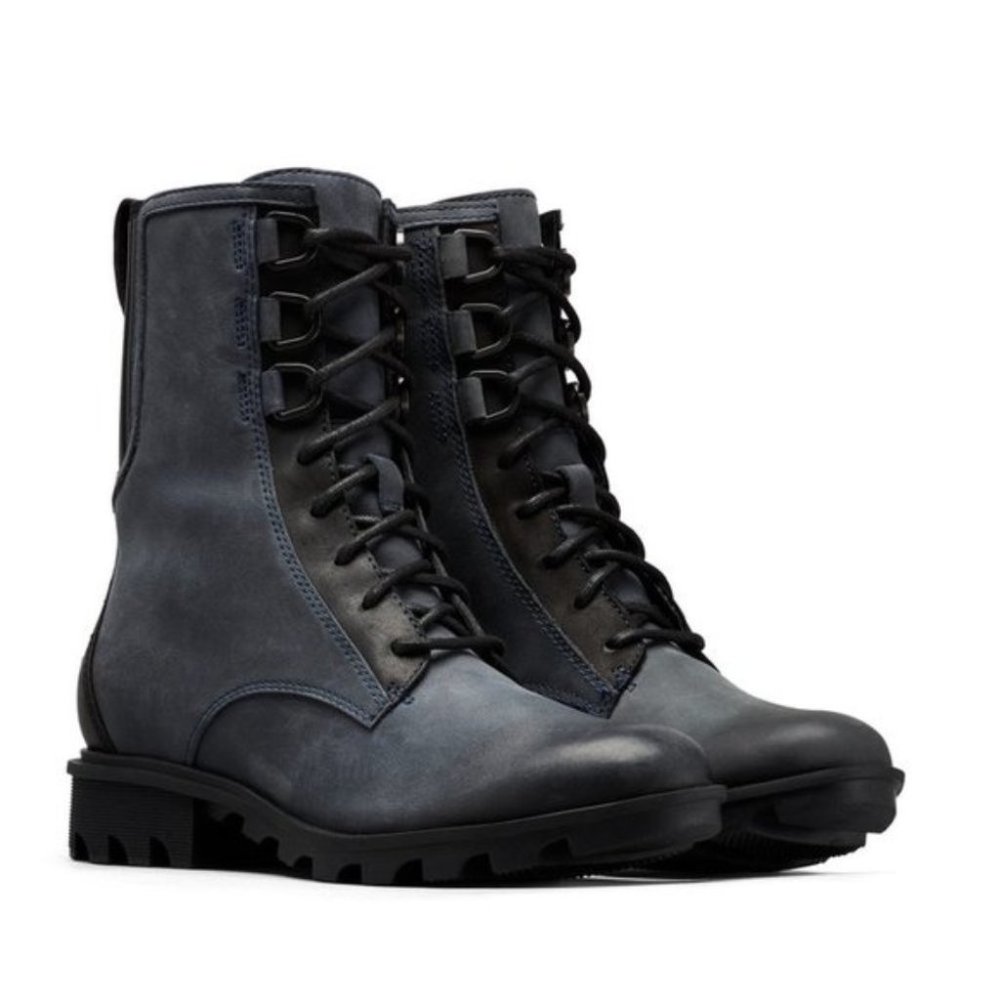 Sorel Phoenix Waterproof Navy Leather Boot EUC